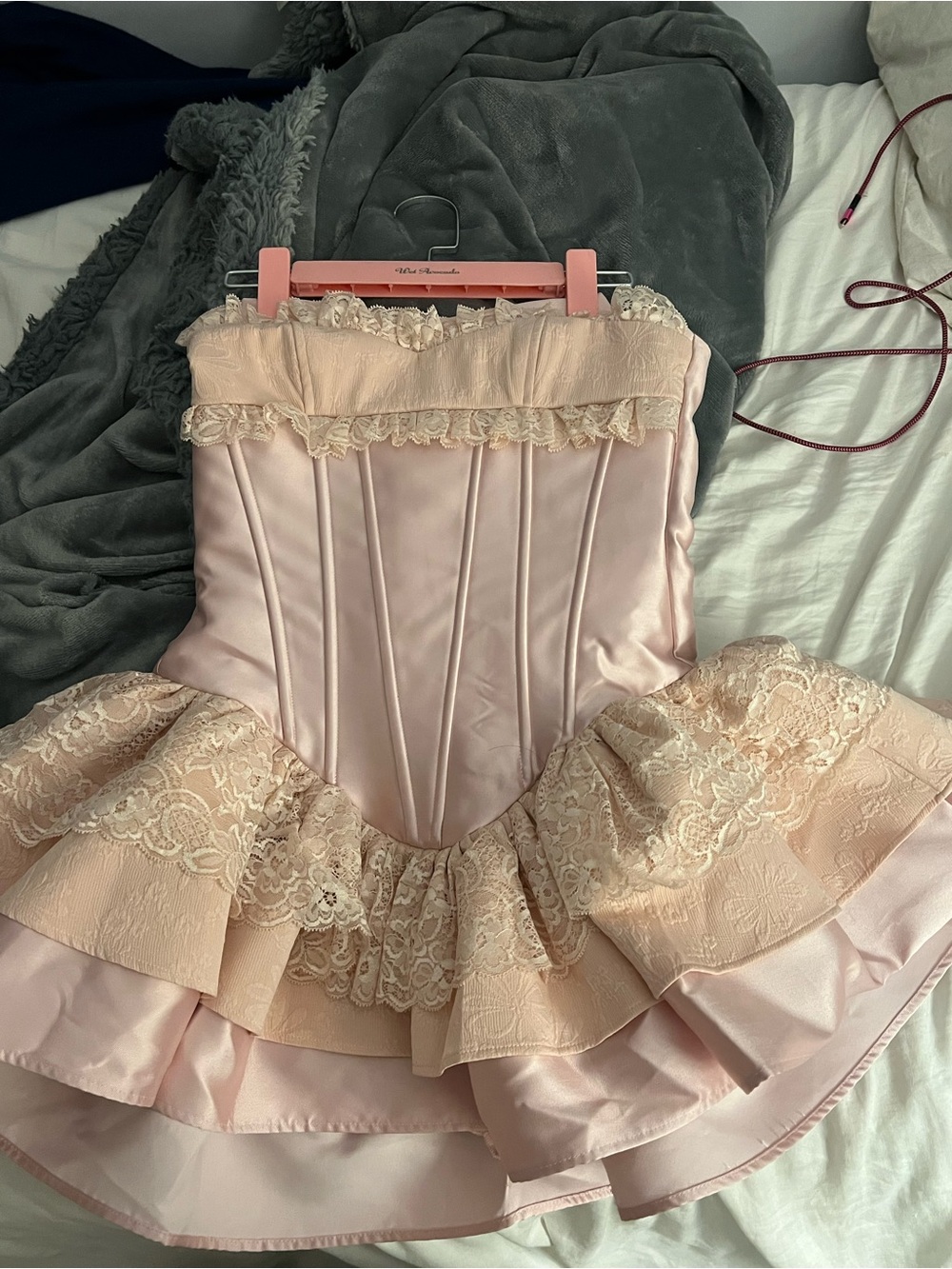 avocado mini ballerina dress light pink